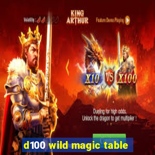 d100 wild magic table