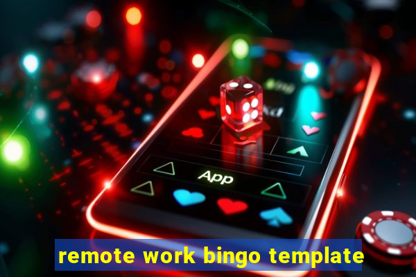 remote work bingo template