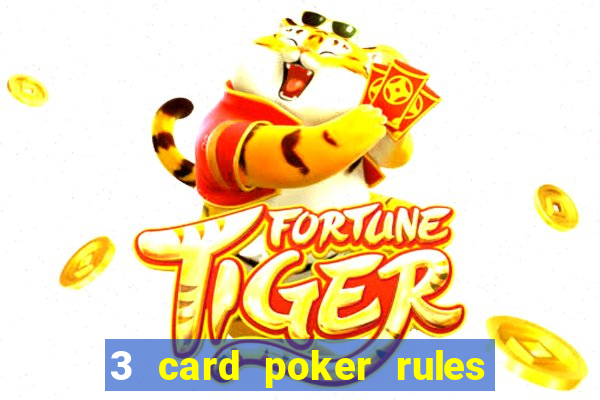 3 card poker rules in casino