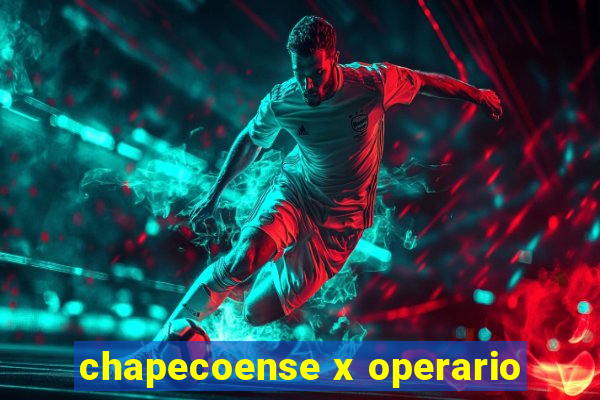 chapecoense x operario