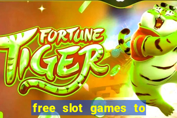 free slot games to win real money