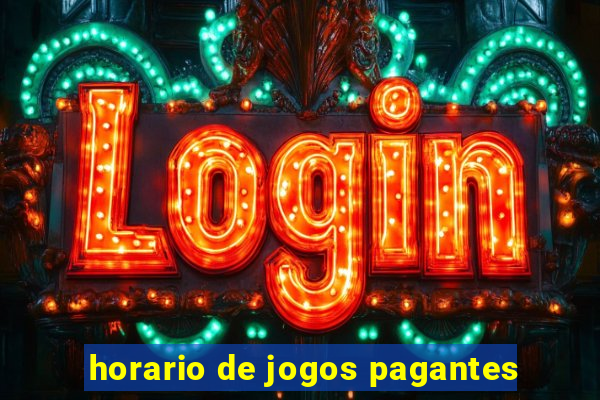 horario de jogos pagantes