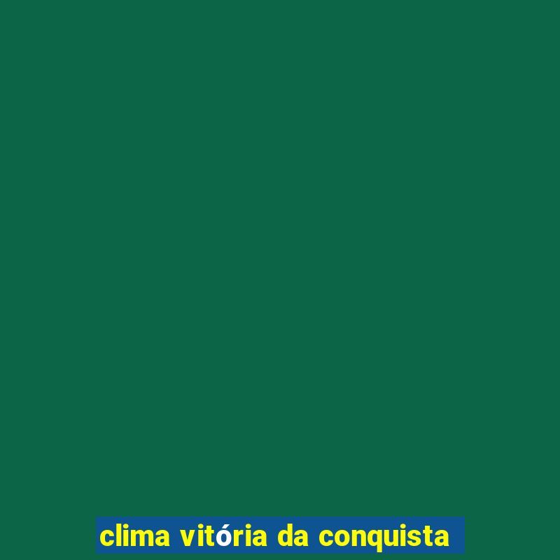 clima vitória da conquista