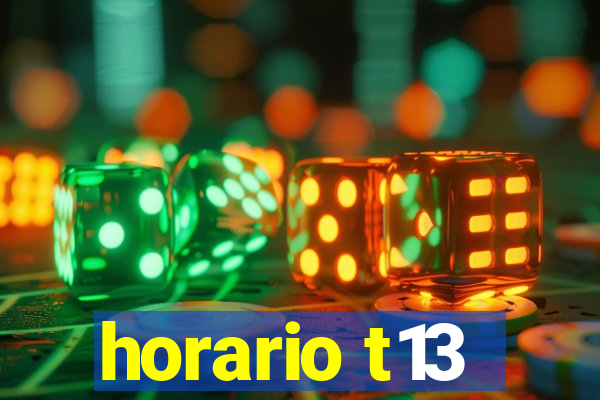 horario t13