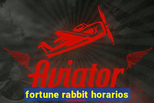 fortune rabbit horarios