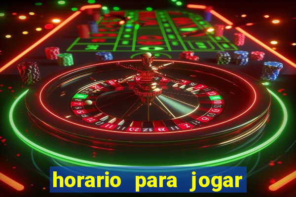 horario para jogar fortune tiger hoje