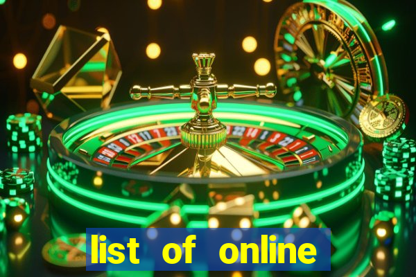 list of online slot sites