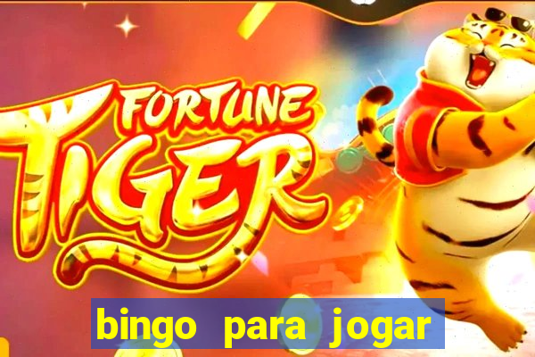 bingo para jogar com os amigos