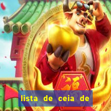 lista de ceia de natal para 20 pessoas