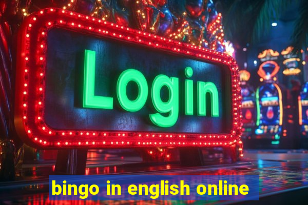 bingo in english online