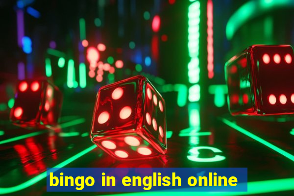 bingo in english online