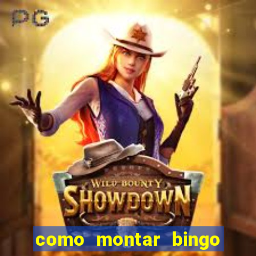 como montar bingo brinquedos toia