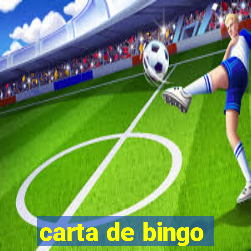 carta de bingo