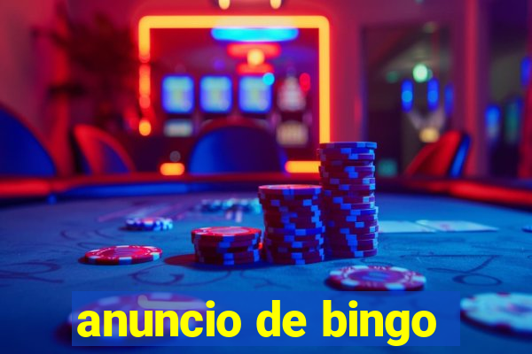 anuncio de bingo