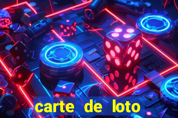 carte de loto bingo a imprimer gratuit