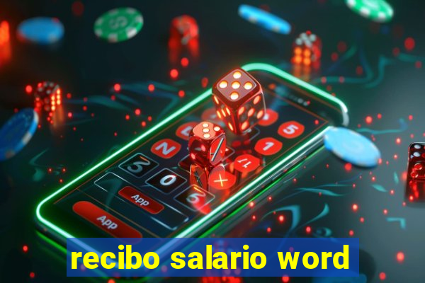 recibo salario word