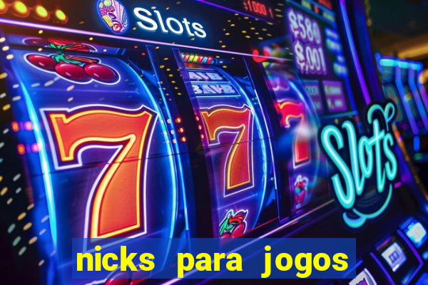 nicks para jogos de tiro