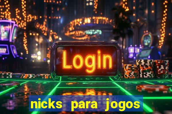 nicks para jogos de tiro