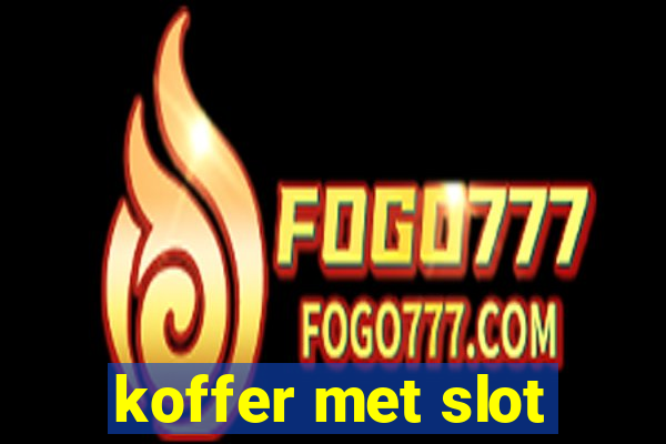 koffer met slot