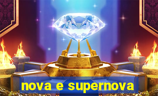 nova e supernova