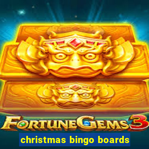 christmas bingo boards