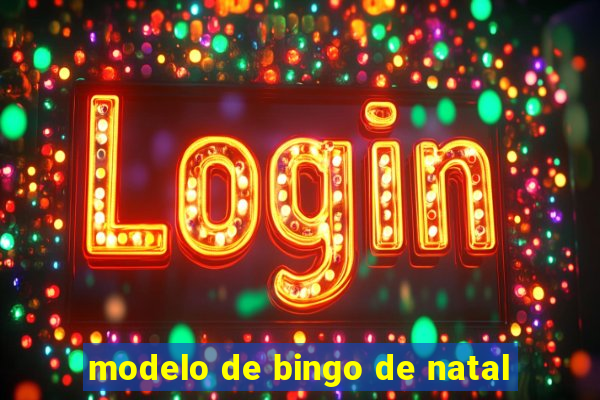 modelo de bingo de natal