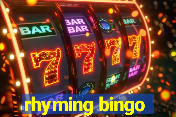 rhyming bingo