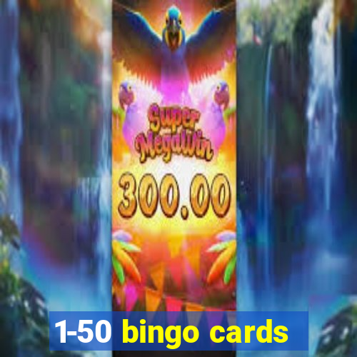 1-50 bingo cards