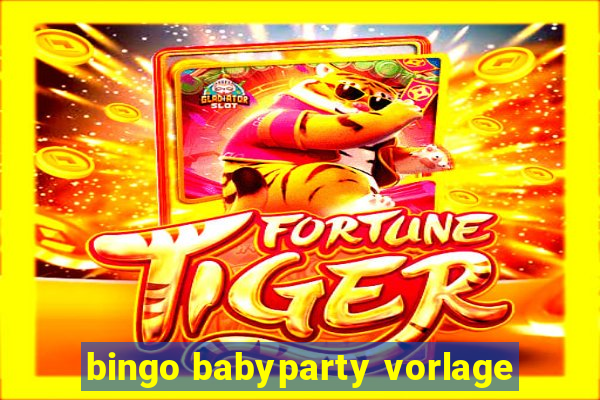 bingo babyparty vorlage