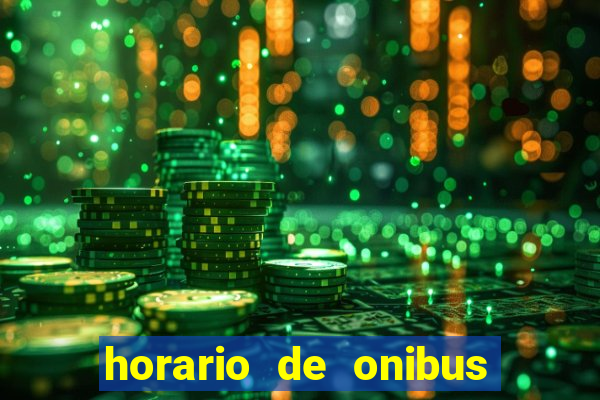 horario de onibus nova palhoça