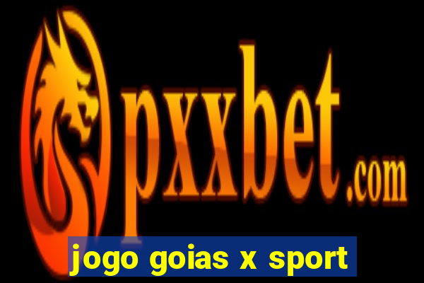 jogo goias x sport