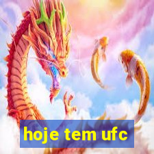 hoje tem ufc