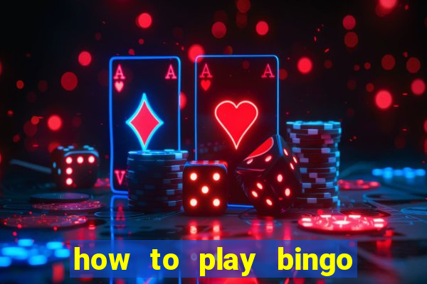 how to play bingo for money