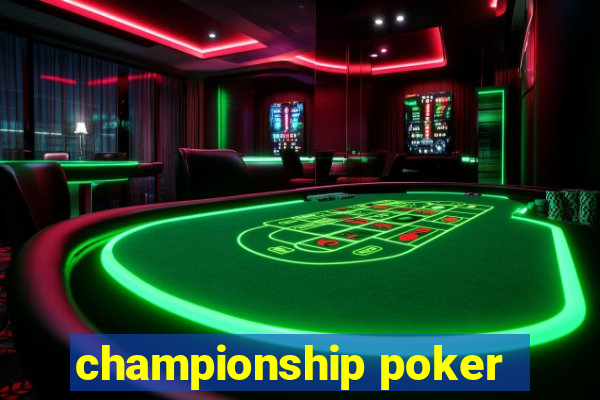 championship poker