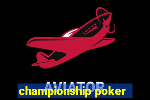 championship poker