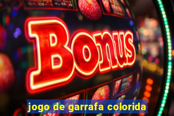 jogo de garrafa colorida