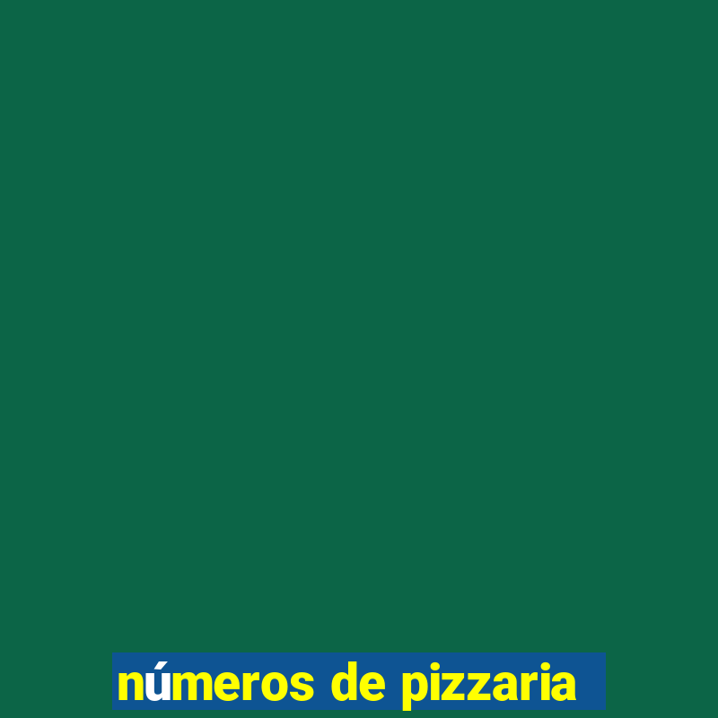 números de pizzaria