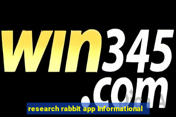 research rabbit app Informational