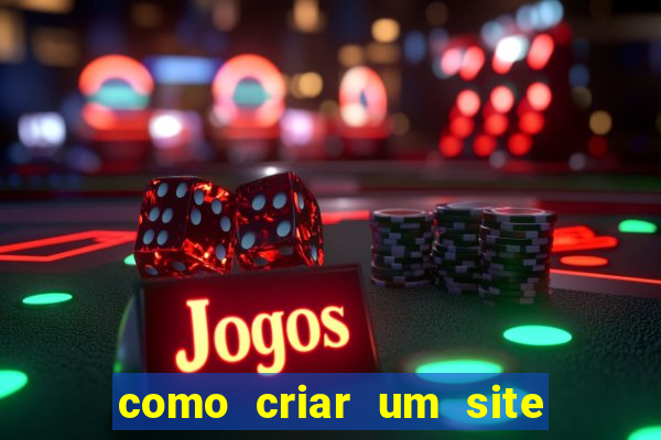 como criar um site de jogos