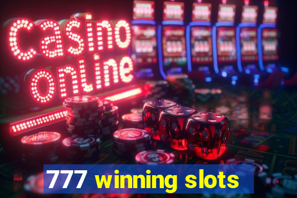 777 winning slots