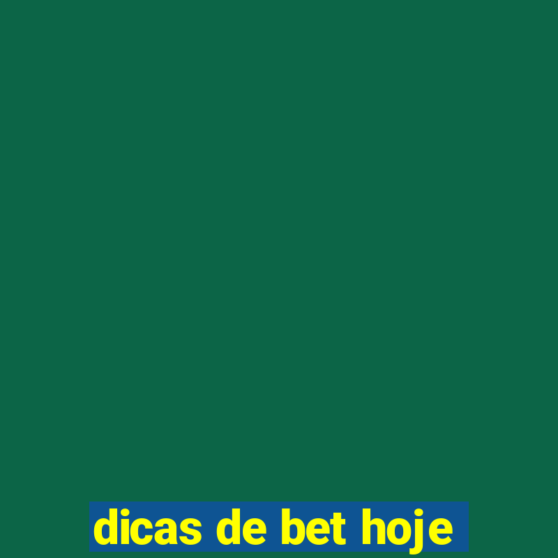 dicas de bet hoje