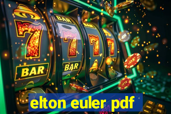 elton euler pdf