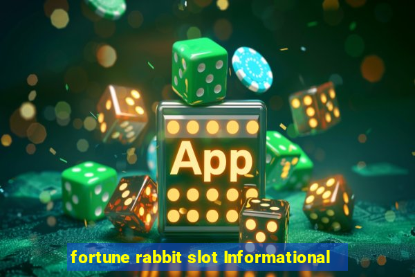 fortune rabbit slot Informational