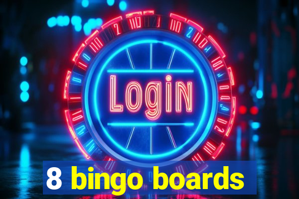 8 bingo boards