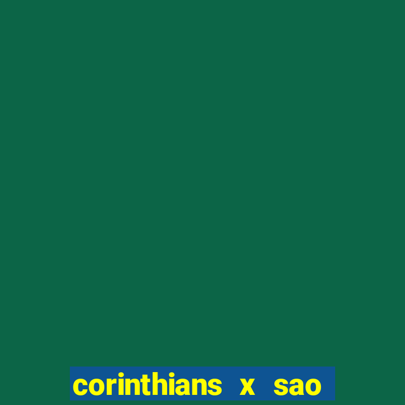 corinthians x sao paulo palpites