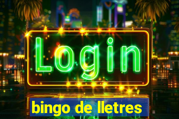 bingo de lletres