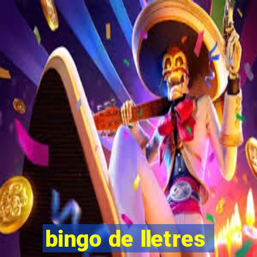 bingo de lletres