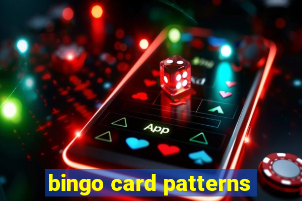 bingo card patterns