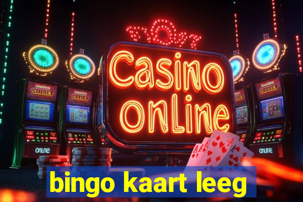 bingo kaart leeg