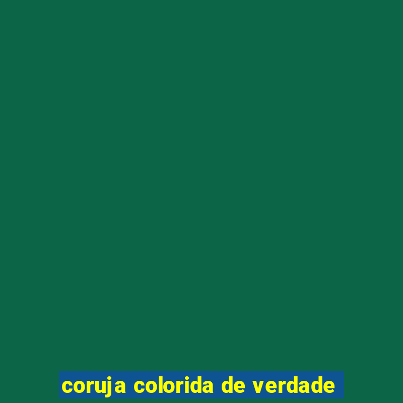 coruja colorida de verdade